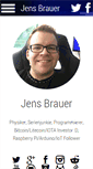 Mobile Screenshot of jens-brauer.de